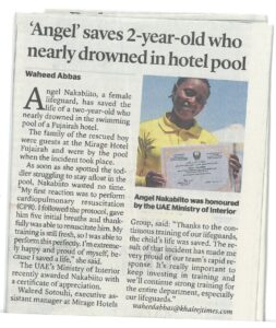 khaleej times features blue guard lifeguard